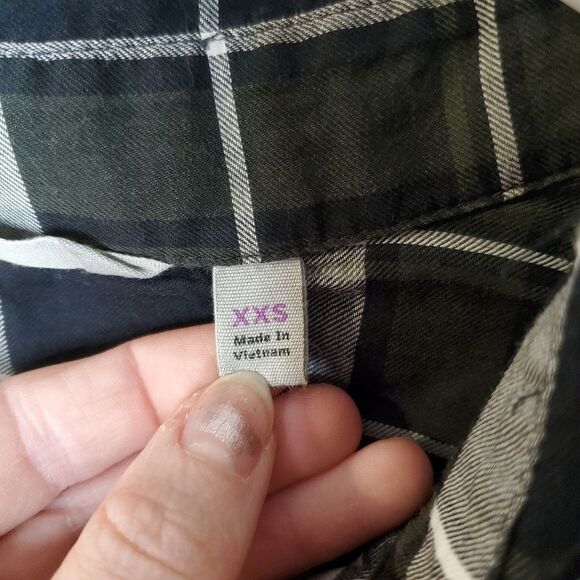 ATHLETA Plaid Button-down Shirt Women's Size XXS - Picture 6 of 6